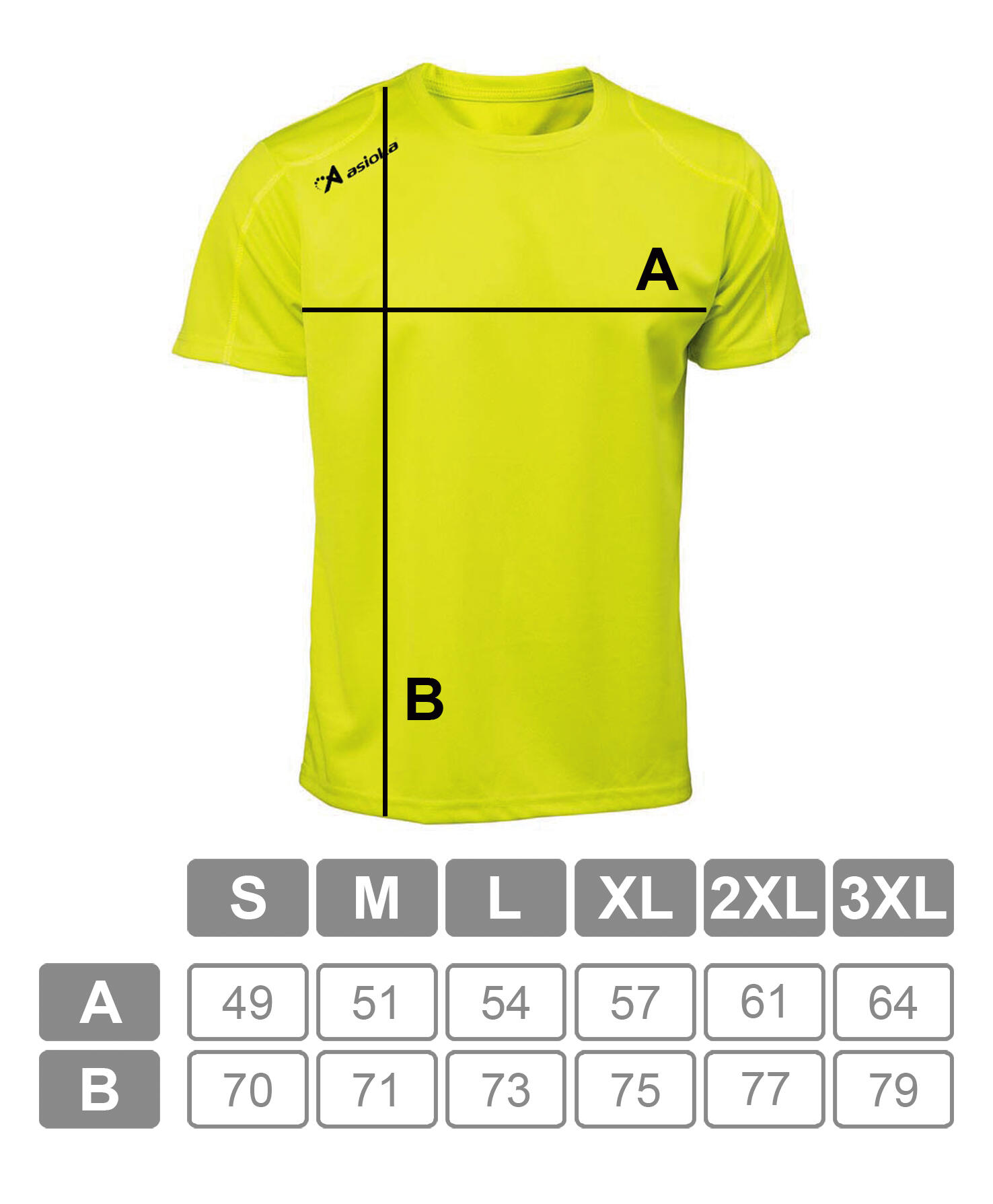 T-shirt Running Asioka Homme Jaune Fluo Respirant 5/7
