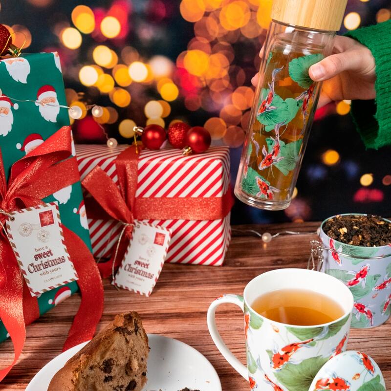 Tea Shop Té Oolong (azul) Italian Panettone 100g Créme Brûlée Cremoso y Dulce