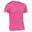 Camiseta Running Manga Corta para Niños Asioka Fucsia Transpirable