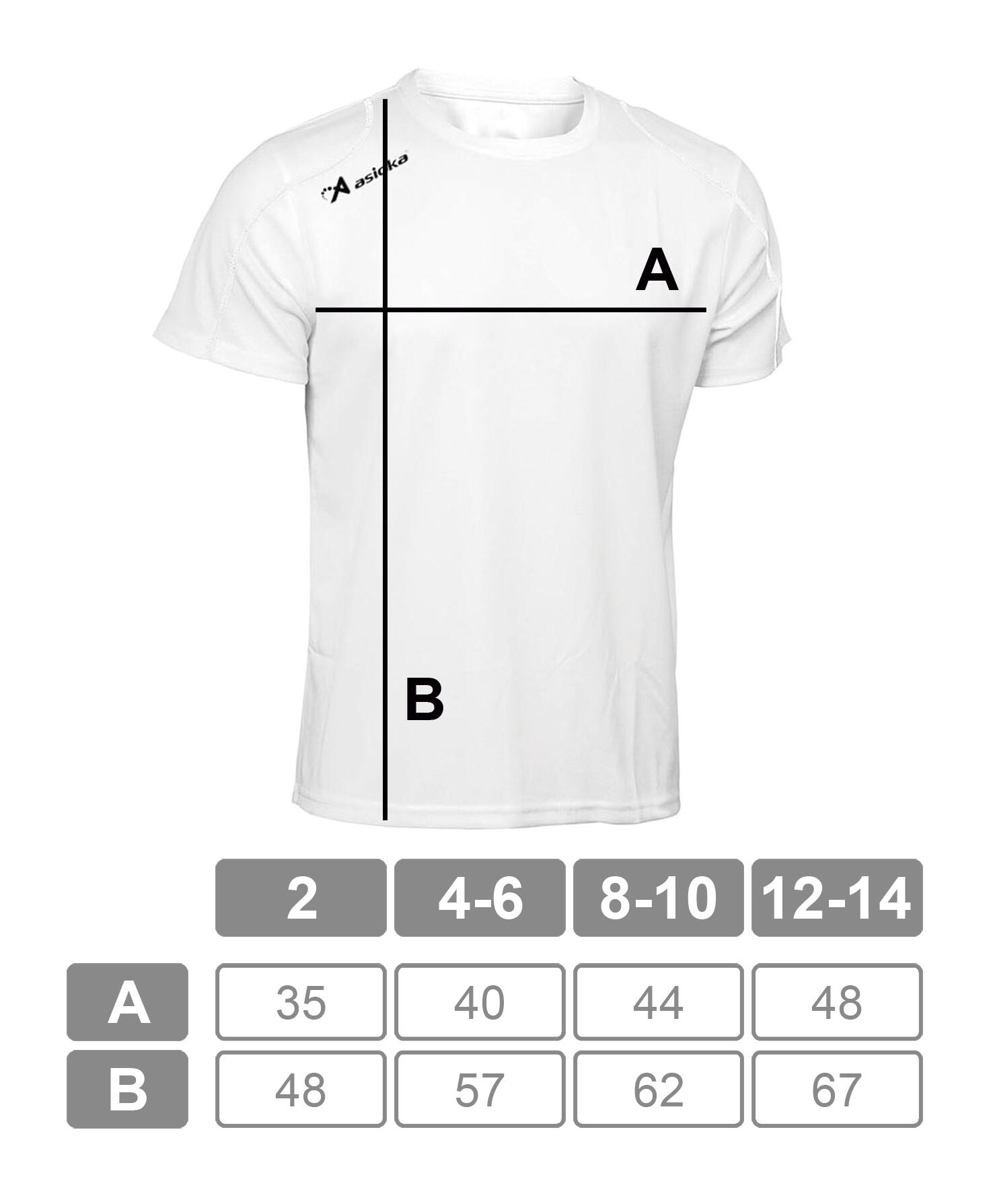 Camiseta Running Manga Corta para Niños Asioka Río Blanca Transpirable 5/7