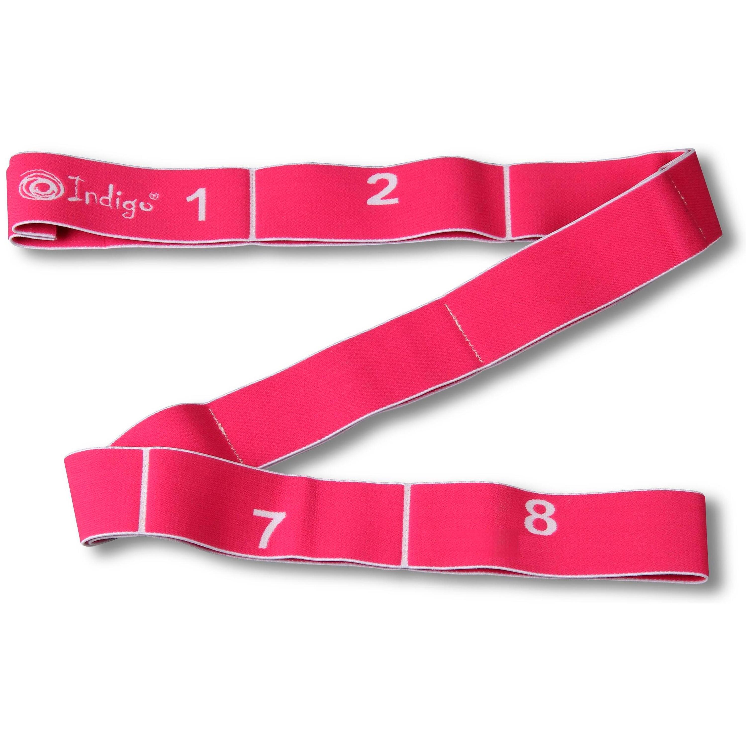 INDIGO SPORTS Banda Elástica (Cinta) cerrada 8 agarres INDIGO MEDIUM Rosa