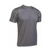 Camiseta Running Manga Corta Hombre Asioka Río Gris Transpirable