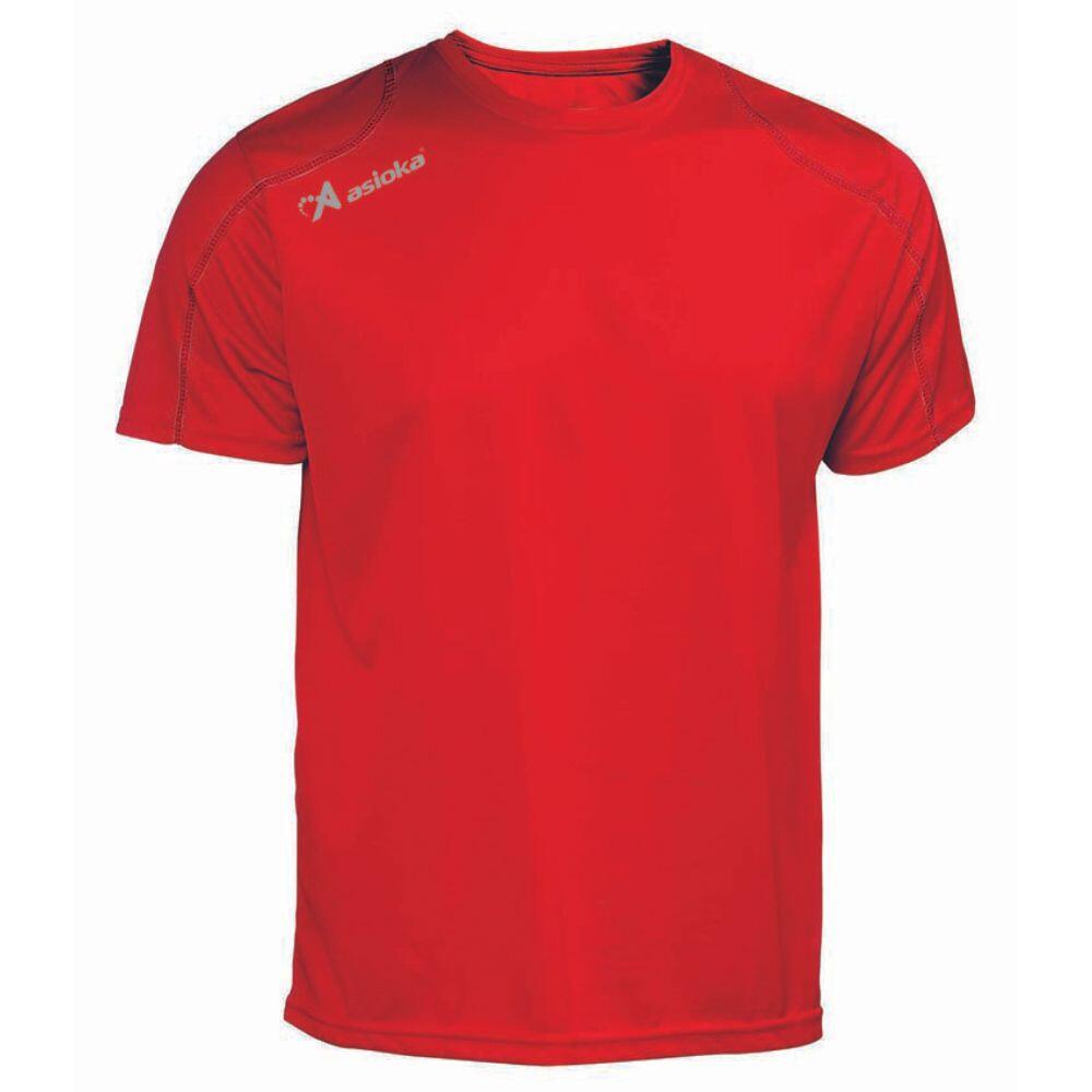 ASIOKA Camiseta Running Manga Corta para Niños Asioka Río Rojo Transpirable