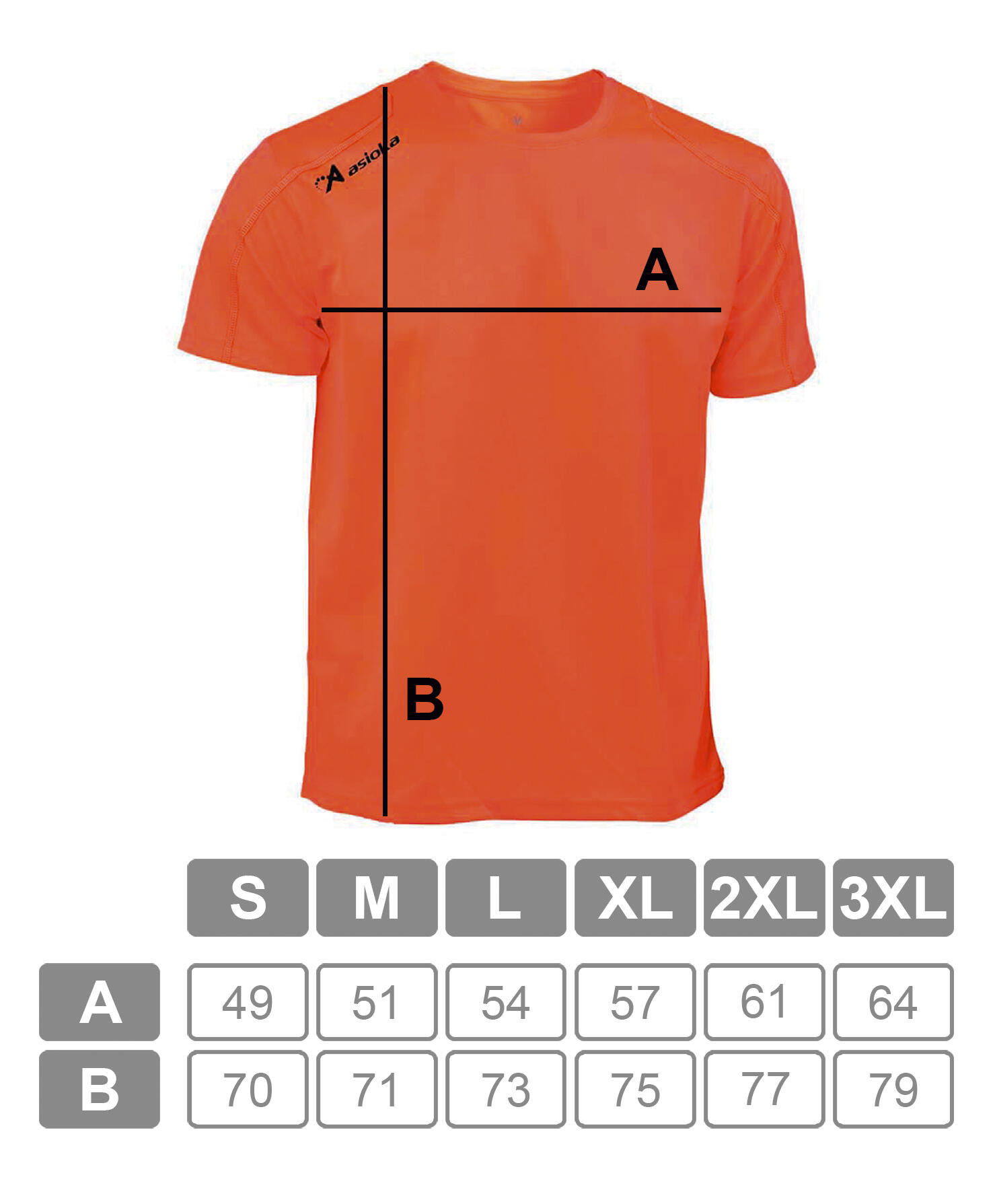 Camiseta Running Manga Corta Hombre Asioka Río Naranja Transpirable 5/7
