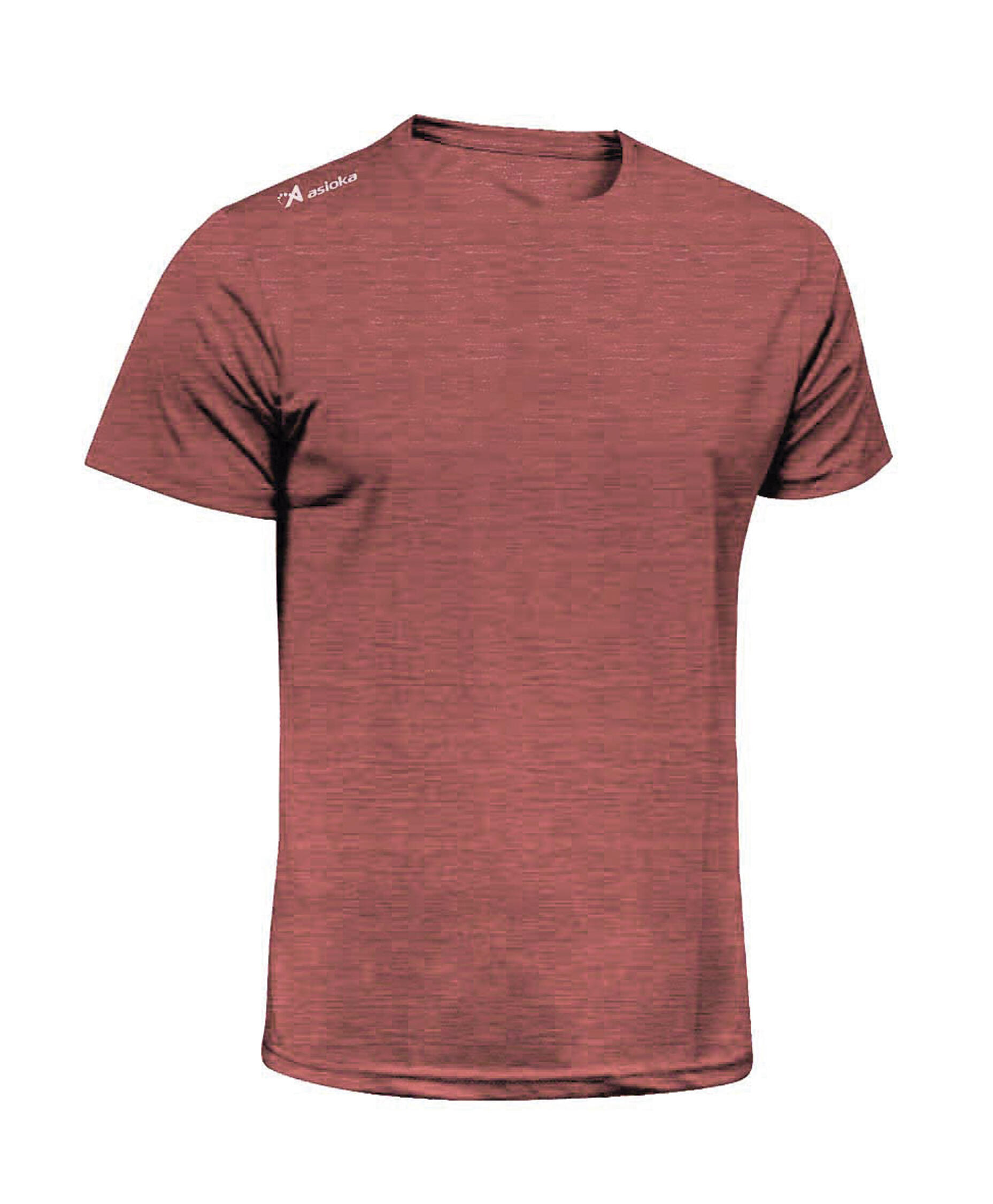 ASIOKA Camiseta Running Manga Corta Hombre Asioka Río Jaspe Salmón Transpirable