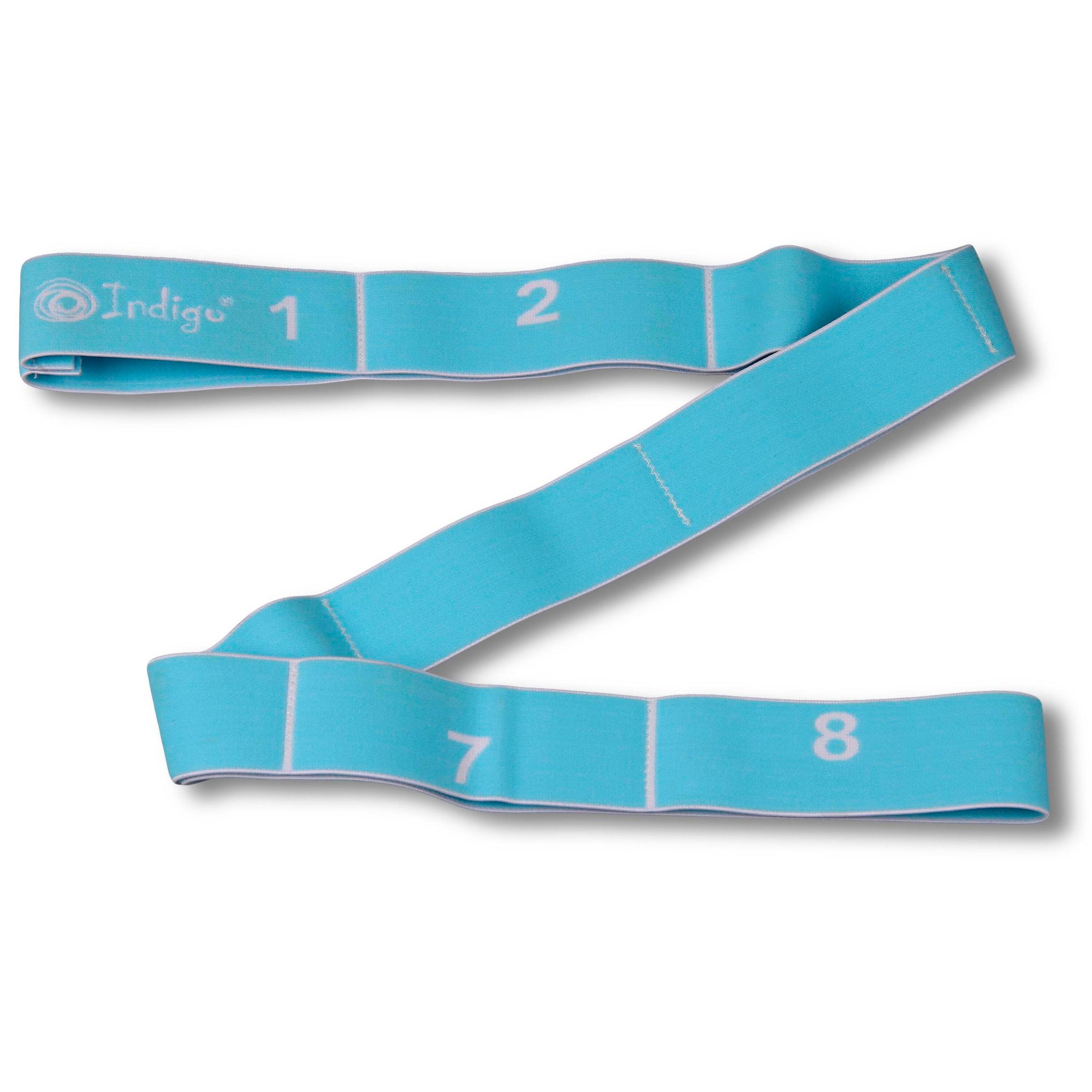 INDIGO SPORTS Banda Elástica (Cinta) cerrada 8 agarres INDIGO HEAVY Azul Claro