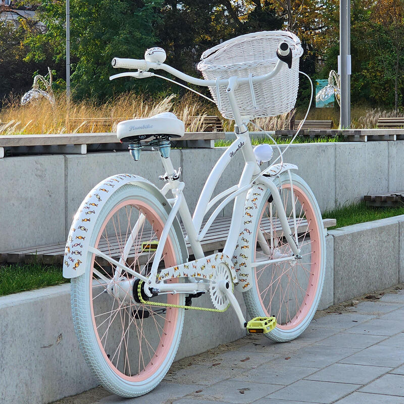 Rower miejski damski Plumbike La Donna Unique Candys 7B z hamulcem v