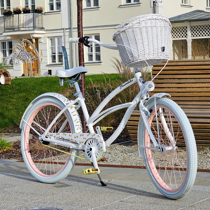 Rower miejski damski Plumbike La Donna Unique Candys 7B z hamulcem v