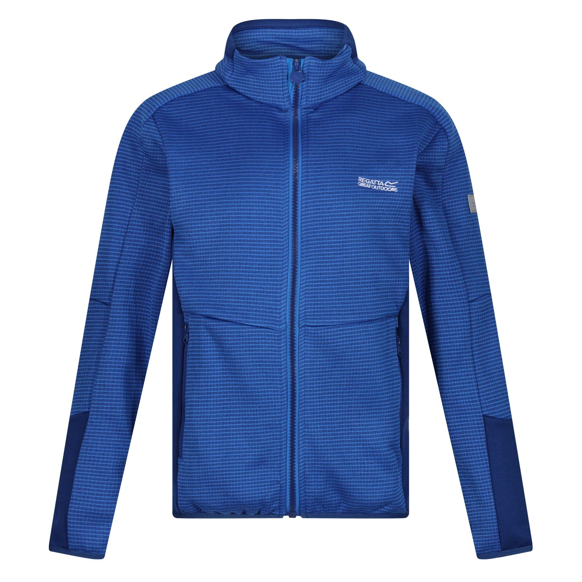 REGATTA Childrens/Kids Highton IV Full Zip Fleece Jacket (Strong Blue/New Royal)