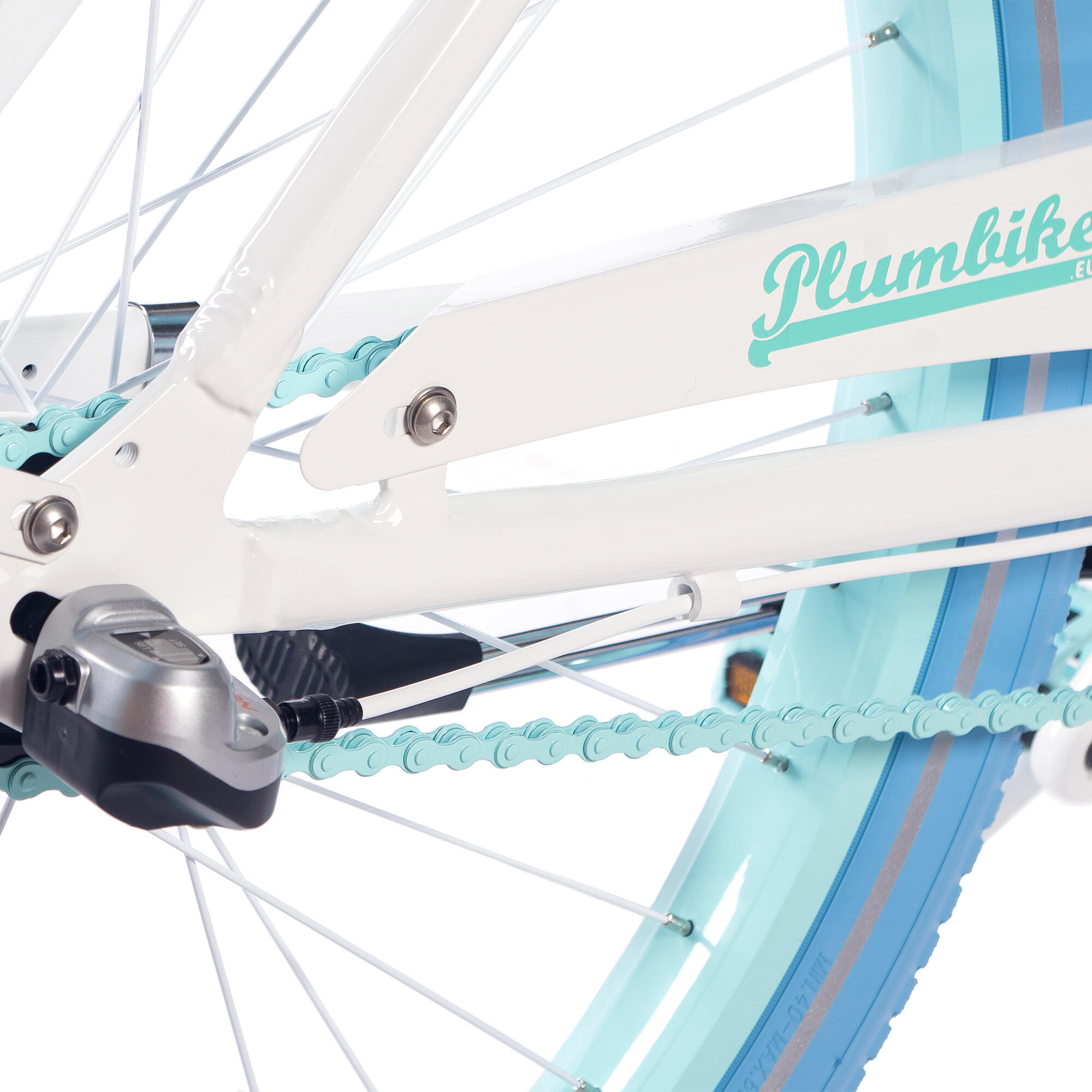 Rower miejski damski Plumbike La Donna Skye 3B z hamulcem v-brake 5/7