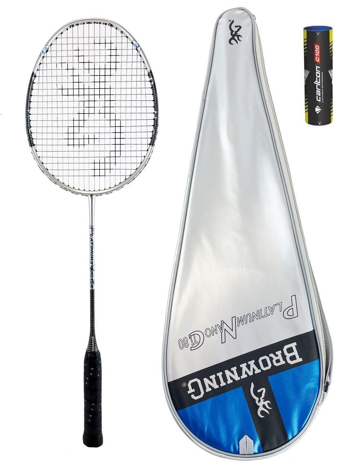 BROWNING Browning Platinum Nano 80 Badminton Racket & Shuttles