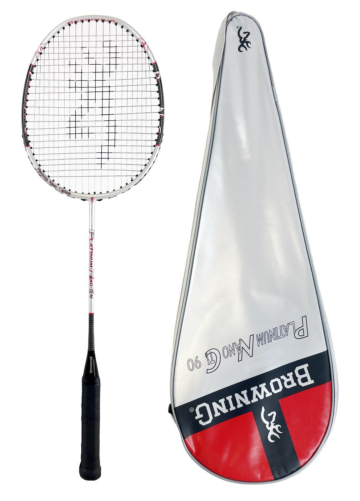 Browning Platinum Nano 90 Badminton Racket Twin Set, Covers & Shuttles 2/2