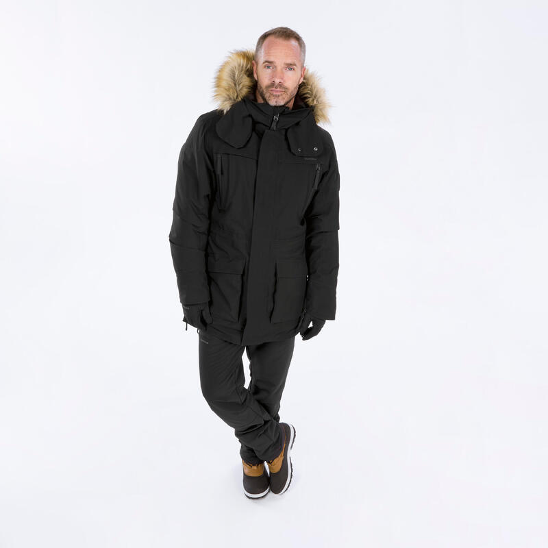 Seconde vie - Parka de randonnée -20°C imperméable homme, NH900 noir - EXCELLENT