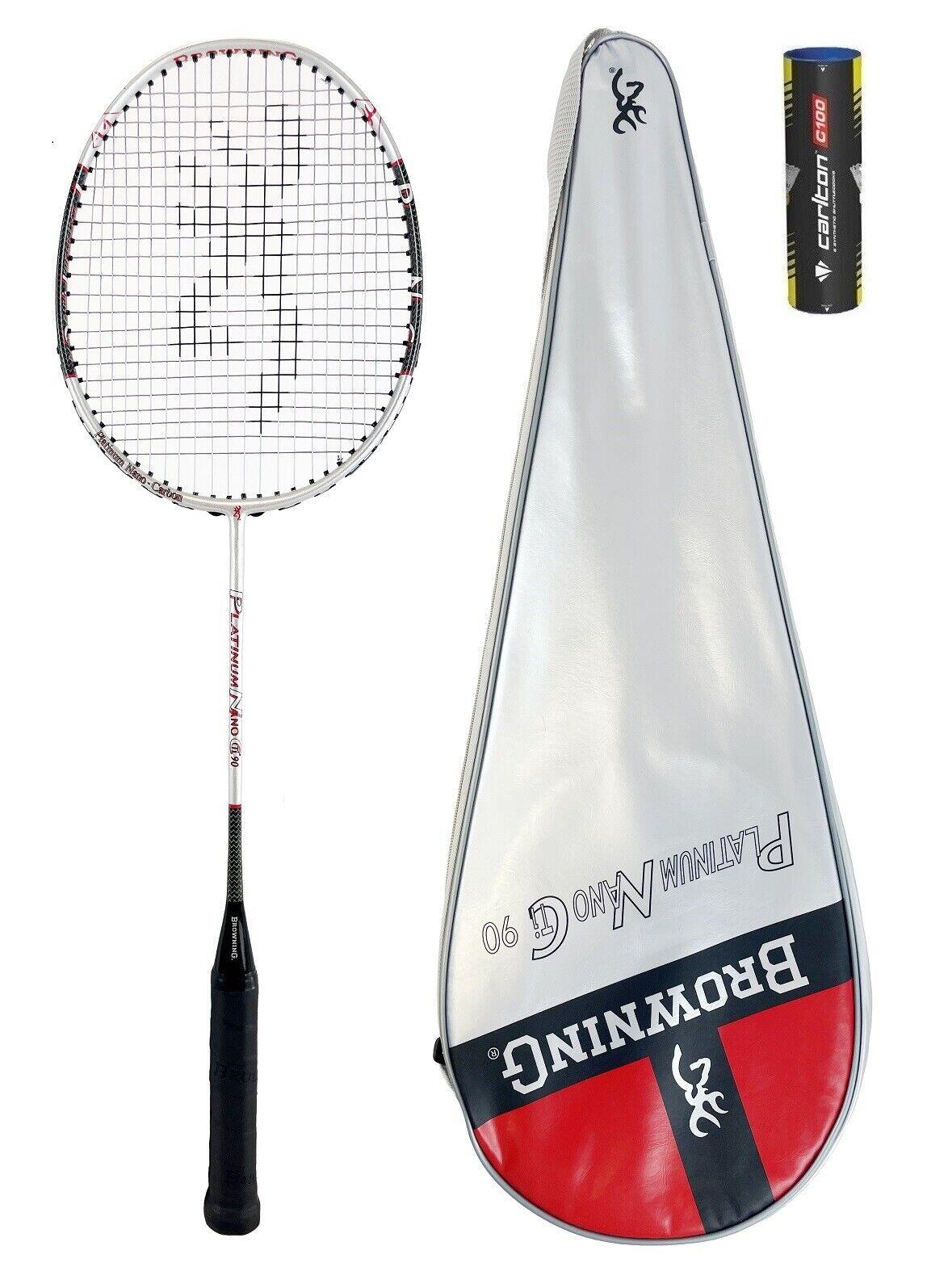 BROWNING Browning Platinum Nano 90 Badminton Racket & Shuttles