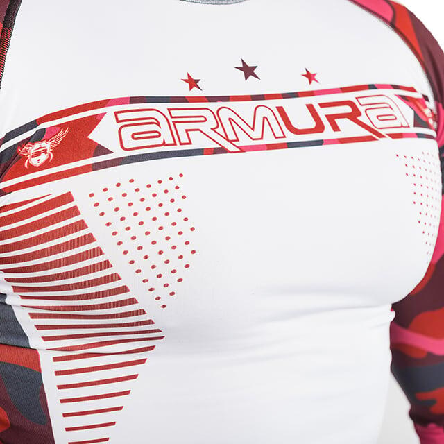 Rashguard ARMURA Urban Camo Rosu