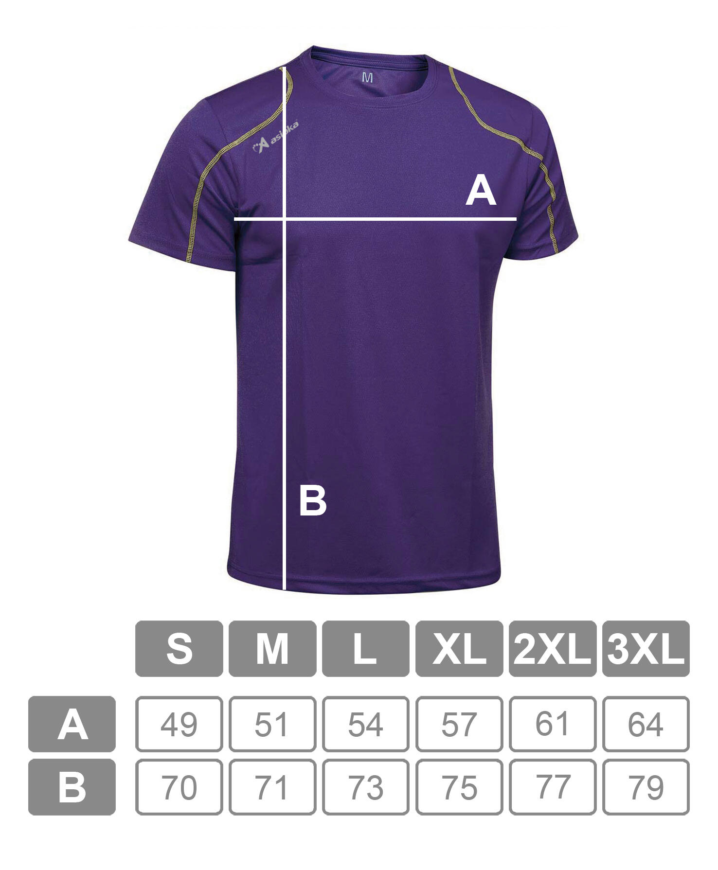Camiseta Running Manga Corta Hombre Asioka Río Morado Transpirable 5/7