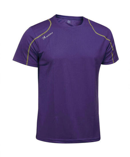 Camiseta Running Manga Corta Hombre Asioka Río Verde Flúor Transpirable