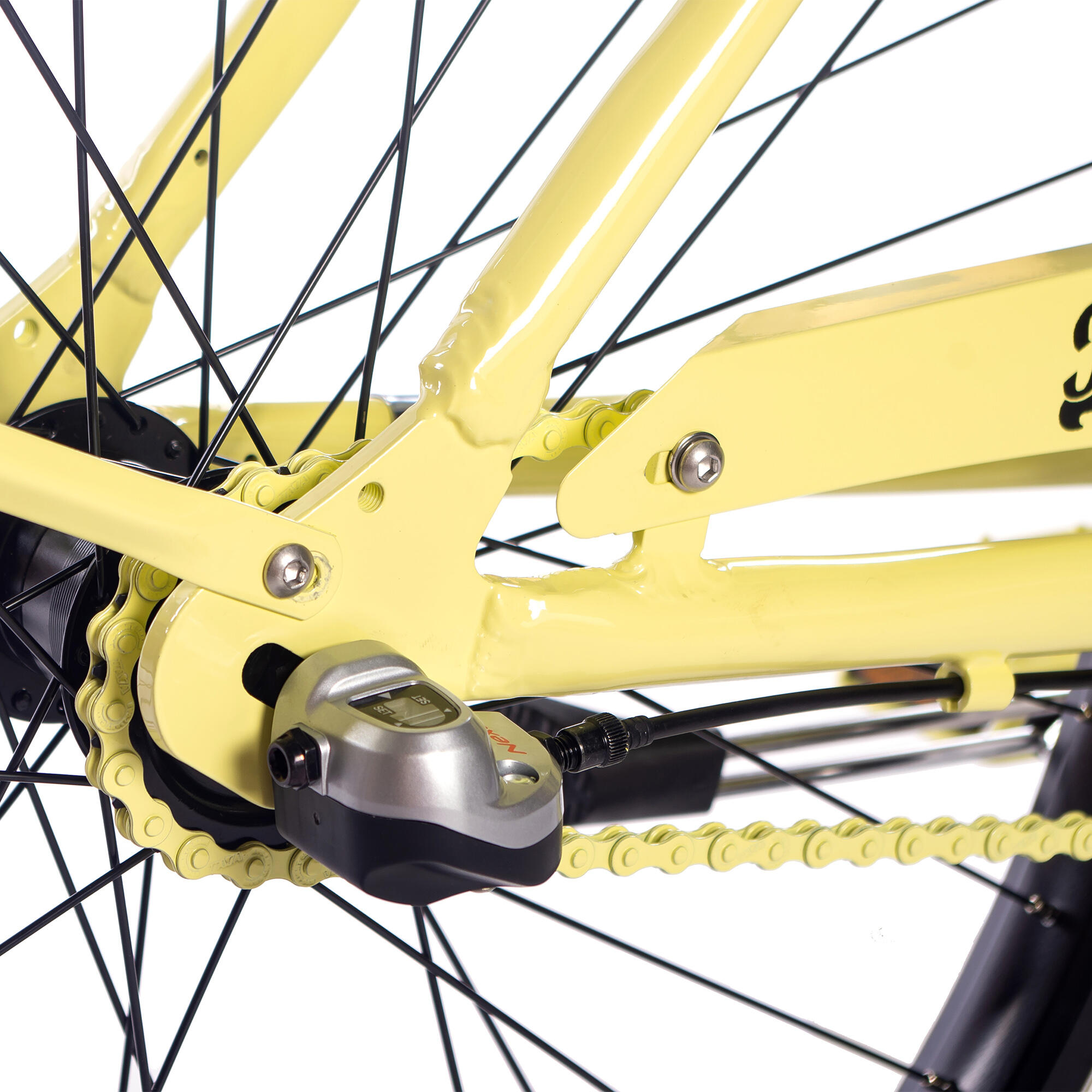 Rower miejski damski Plumbike La Donna Lemon Pepper 3B z hamulcem v-brake 5/7