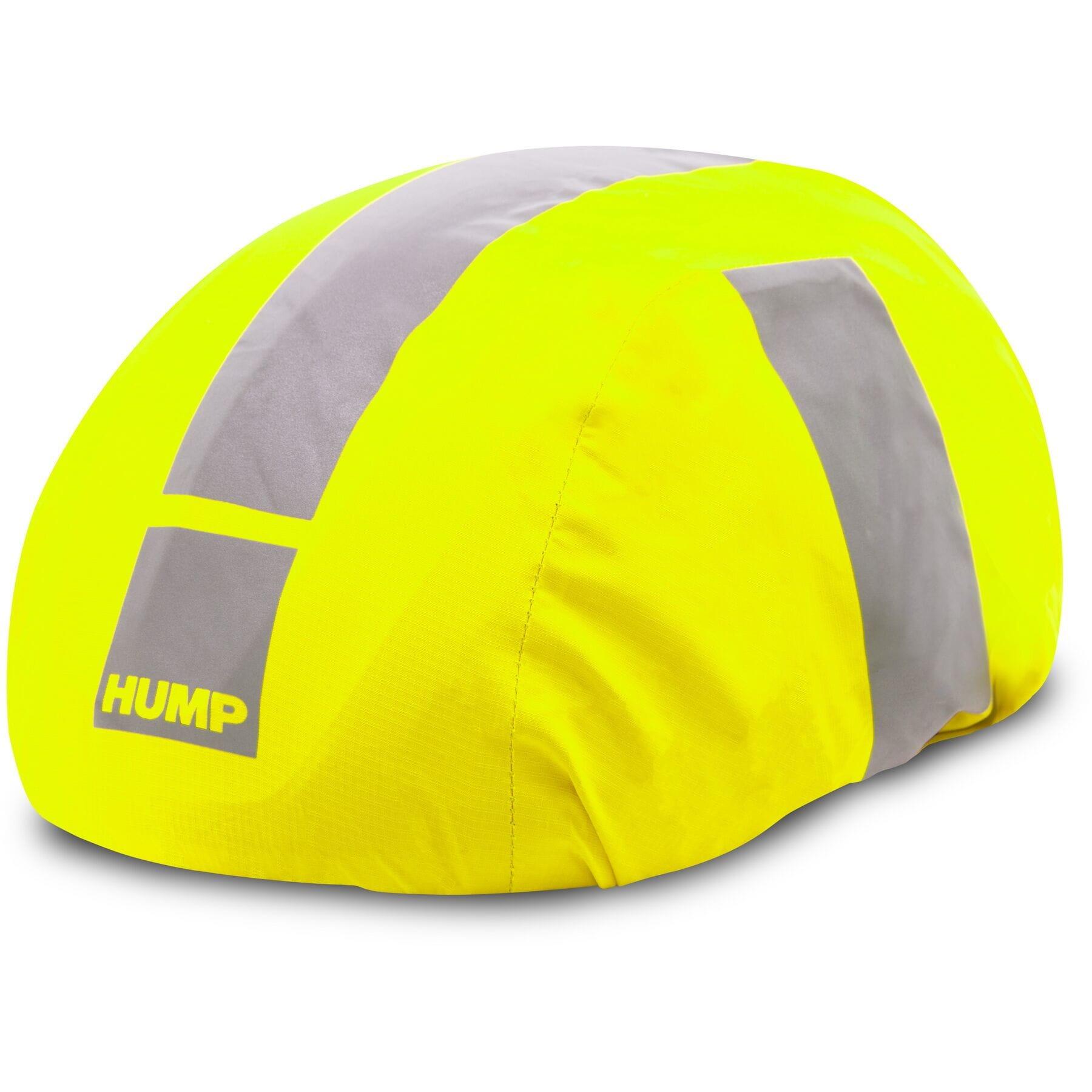HUMP Reflective Waterproof Helmet Cover - Hi-Viz Yellow 1/2