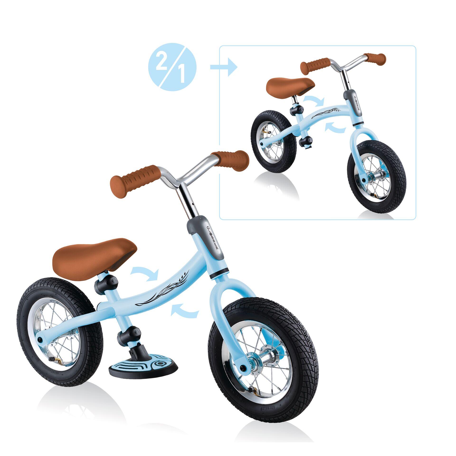 GLOBBER Globber Go Bike Air- Balance Bike - Pastel Blue