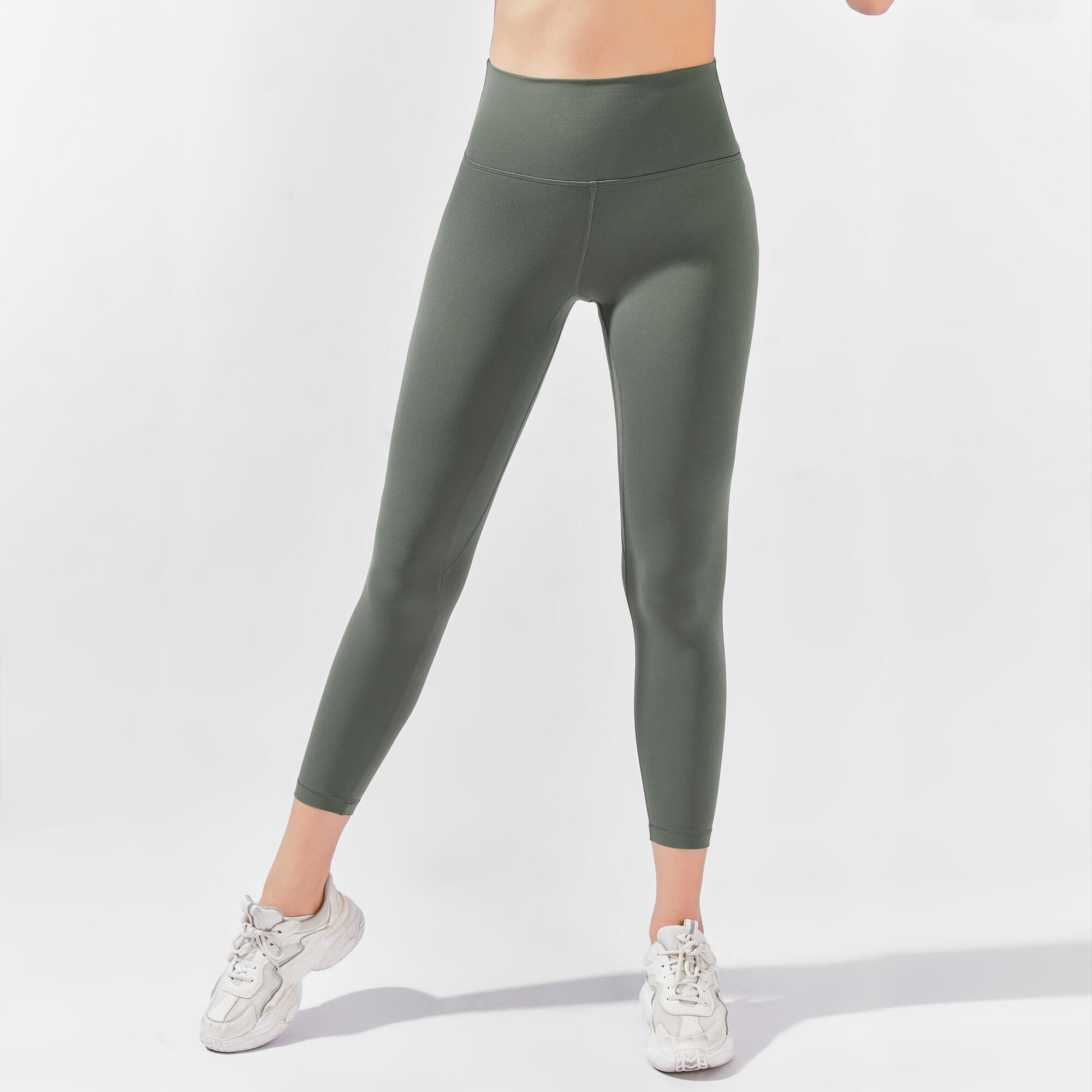 Legginsy myga Yula High-Waisted 7/8 - Olive Green - M