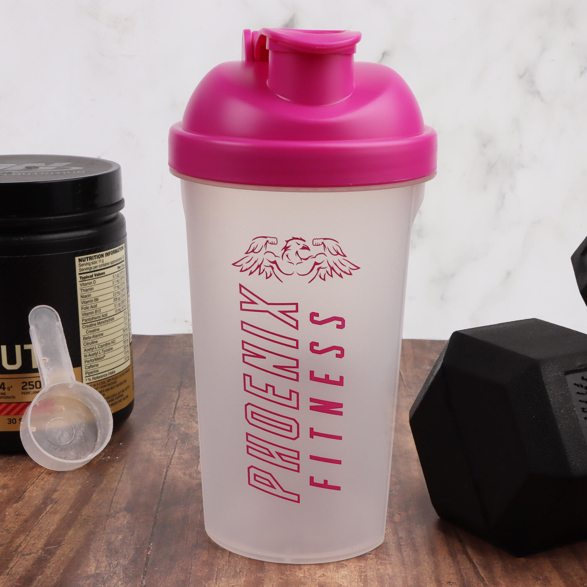 Phoenix Fitness cocktailshaker met zeef, 500 ml 4/6