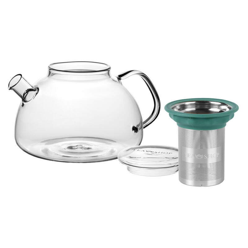 Tea Shop All in One Teapot Basil Tetera Cristal con Tapa e Infusor Acero Inox