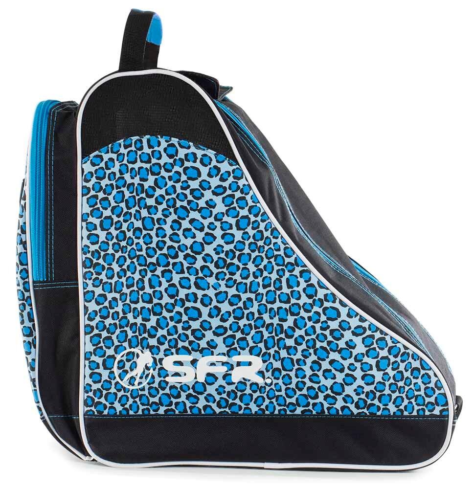 Designer Ice/Roller Skate Carry Bag - Blue Leopard 2/3