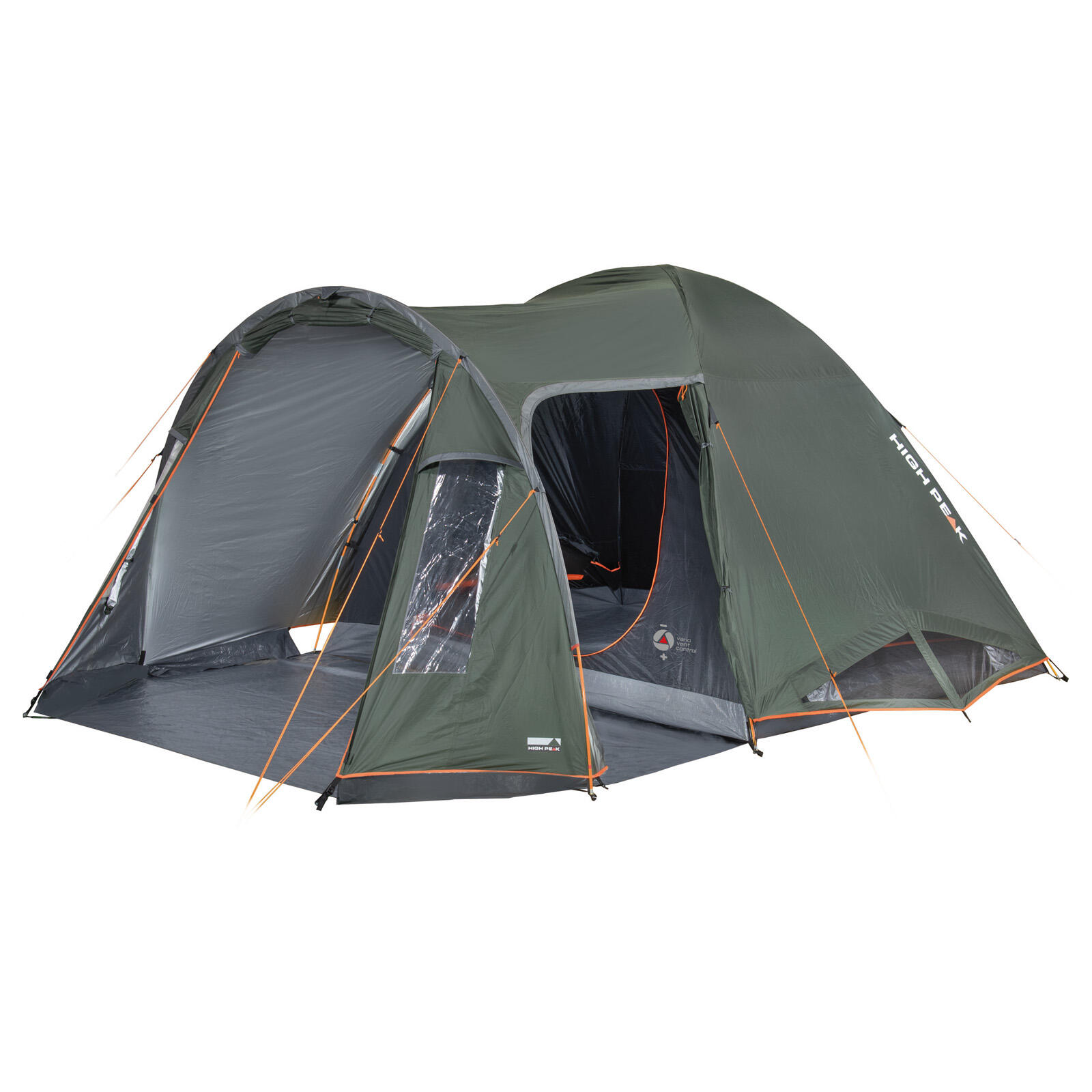 Tenda cúpula High Peak Tessin 5.1, 2 entradas, sem PFC, proteção solar UV 80