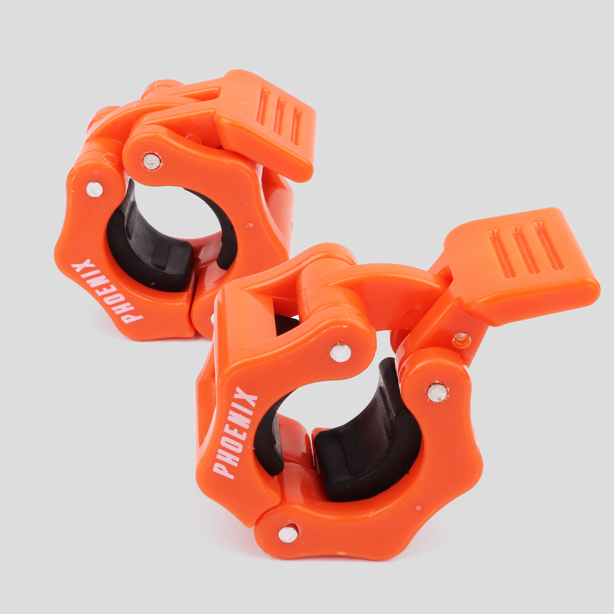 1-inch Barbell Clamps - Orange PHOENIX FITNESS | Decathlon