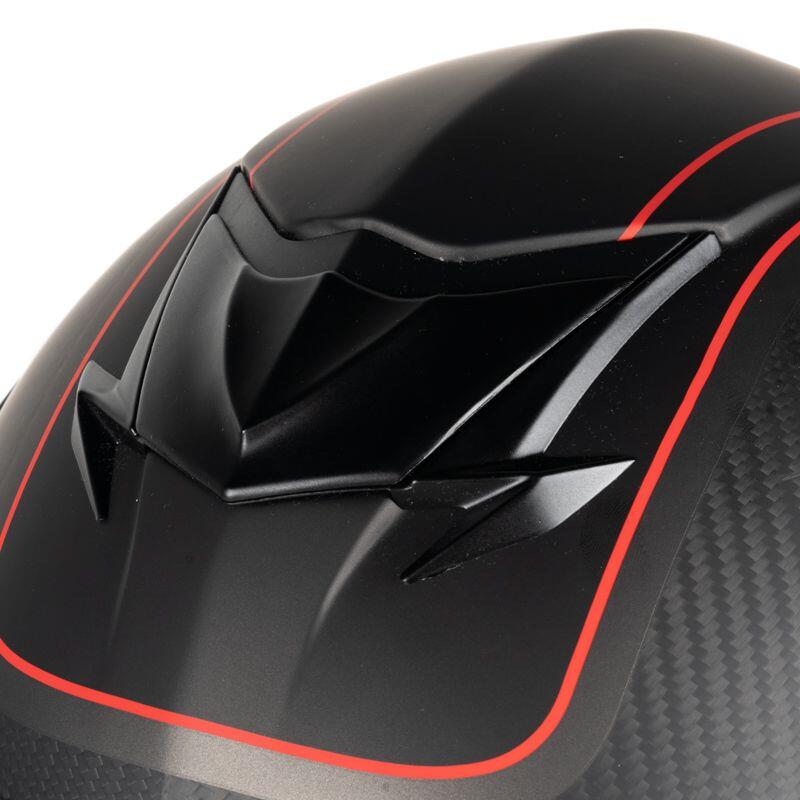Casque modulable ADRON CARBON DECAL MATT 22.06 Carbon Black/Red Matt | ECE 22.06 4/5
