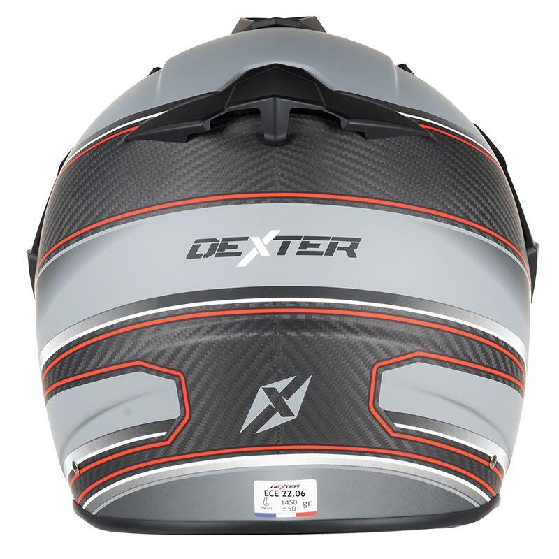 Casque LADAK CARBON MATT 22.06 Adulte Carbon Gris/Rouge Matt Dexter