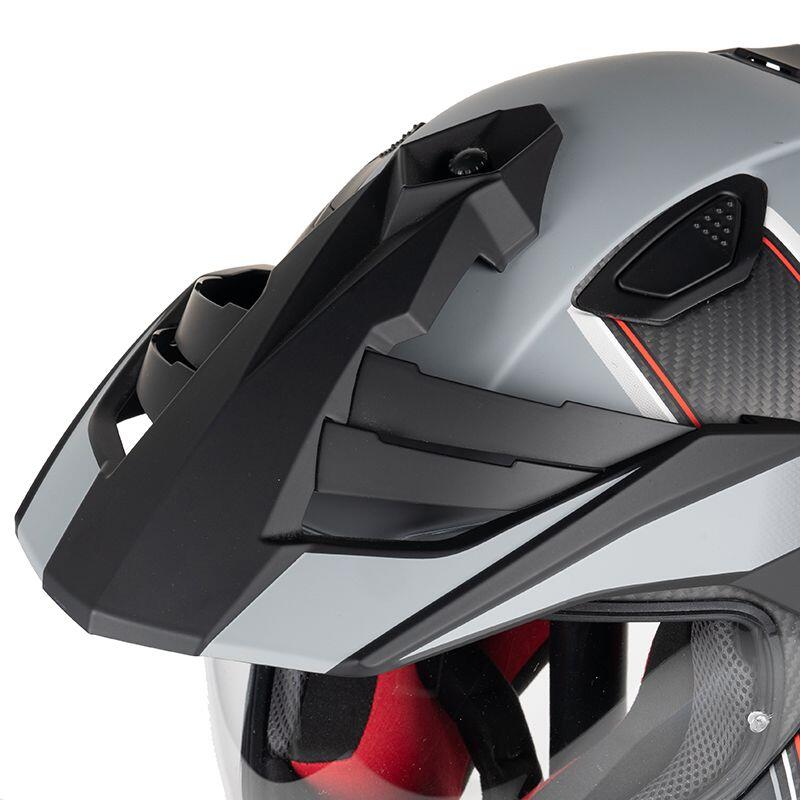 Casque LADAK CARBON MATT 22.06 Adulte Carbon Gris/Rouge Matt Dexter