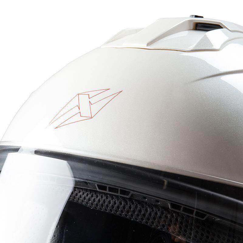 MOTOBLOUZ Casque JET SODDY White pour Scooter Vélo Trottinette 7/7