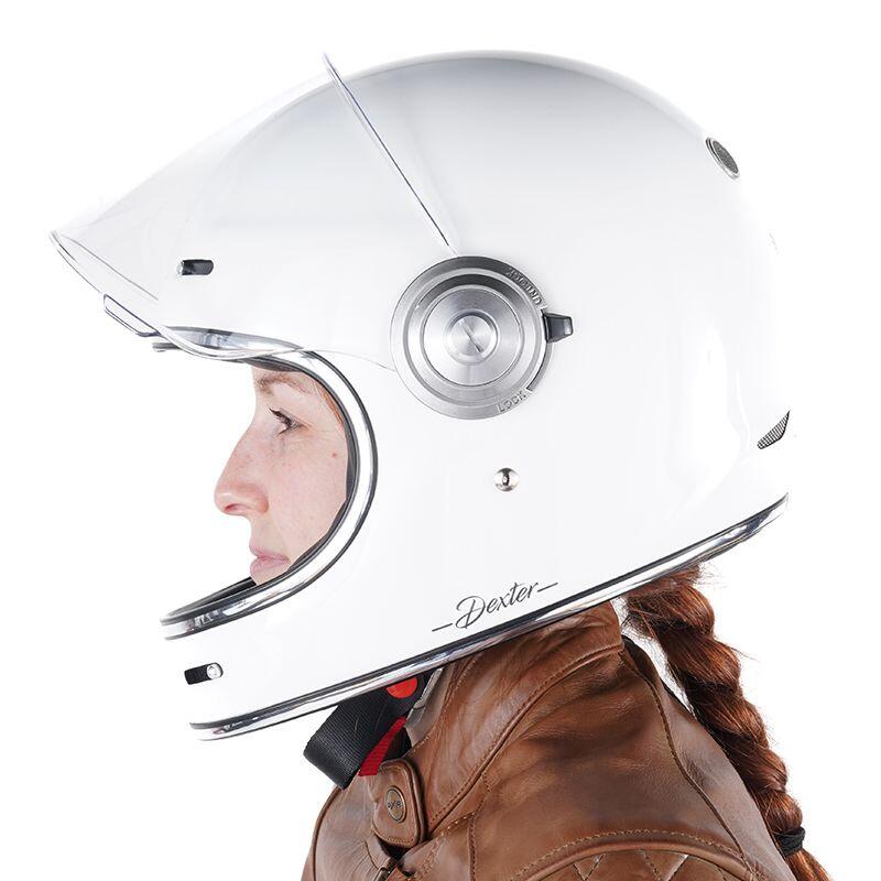 Casque TANNEN GLOSSY Adulte Blanc Glossy Dexter