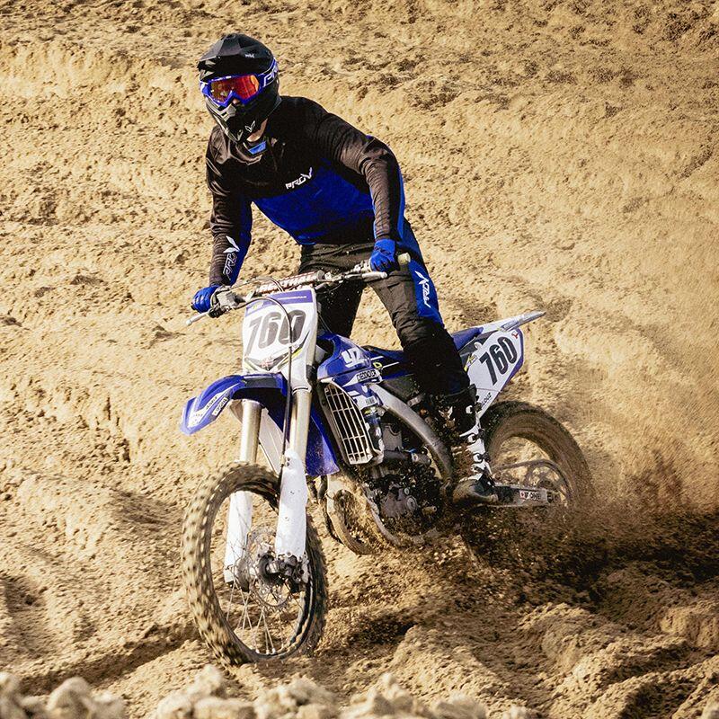 Maillot cross HOLESHOT BLUE MOTOBLOUZ 5/7