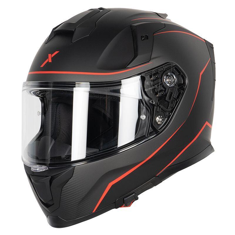 Casque MIRAGE BLACK/RED Adulte Noir/Gris/Rouge Dexter