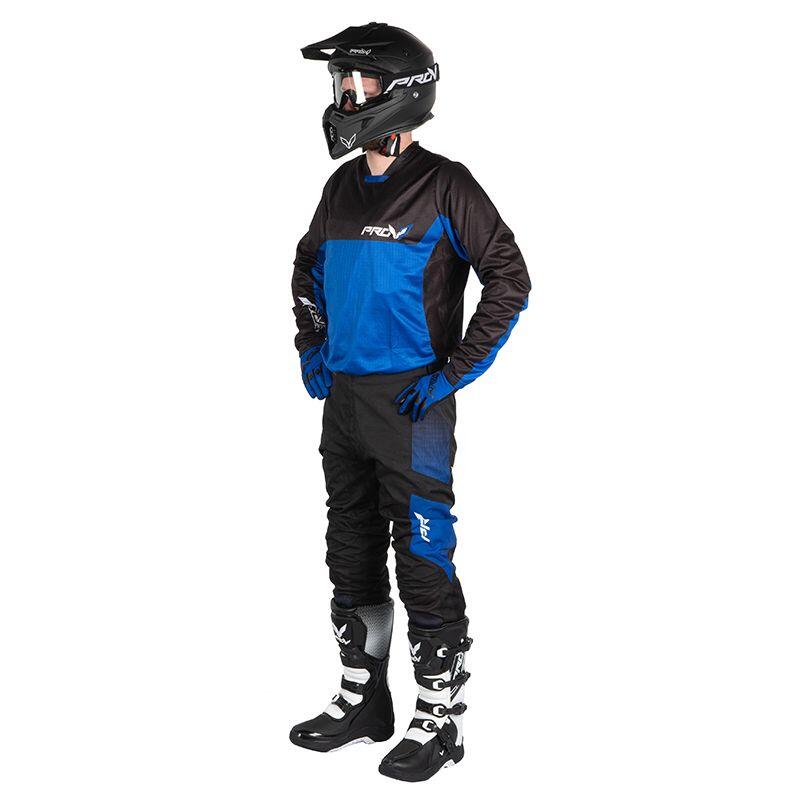 Maillot cross HOLESHOT BLUE MOTOBLOUZ 6/7