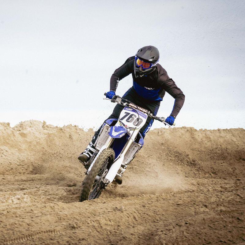Maillot cross HOLESHOT BLUE MOTOBLOUZ 4/7
