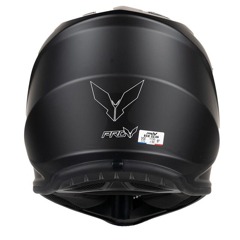 MOTOBLOUZ Casque Cross HAWK ENFANT Black Mat pour Scooter Vélo Trottinette 4/7