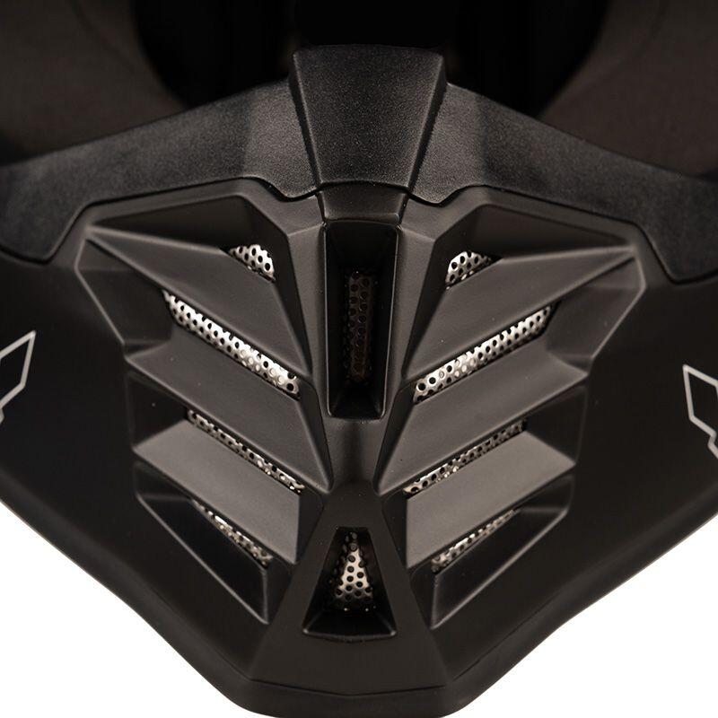 MOTOBLOUZ Casque Cross HAWK ENFANT Black Mat pour Scooter Vélo Trottinette 6/7