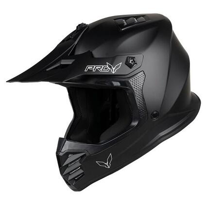 MOTOBLOUZ Casque intégral VTT / Trottinette / Motocross HAWK ENFANT Noir Mat