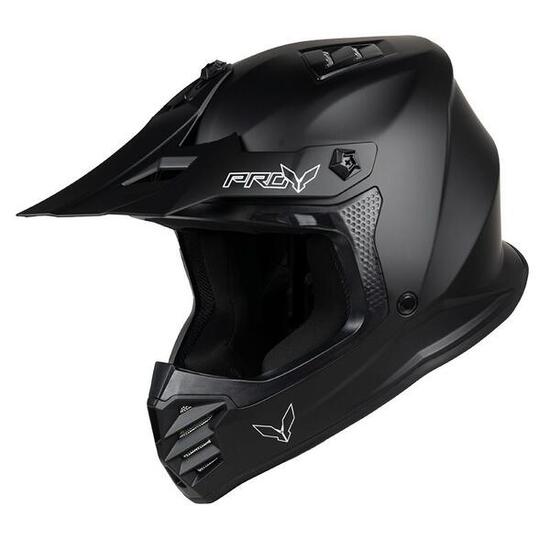 MOTOBLOUZ Casque intégral VTT / Trottinette / Motocross HAWK ENFANT Noir Mat