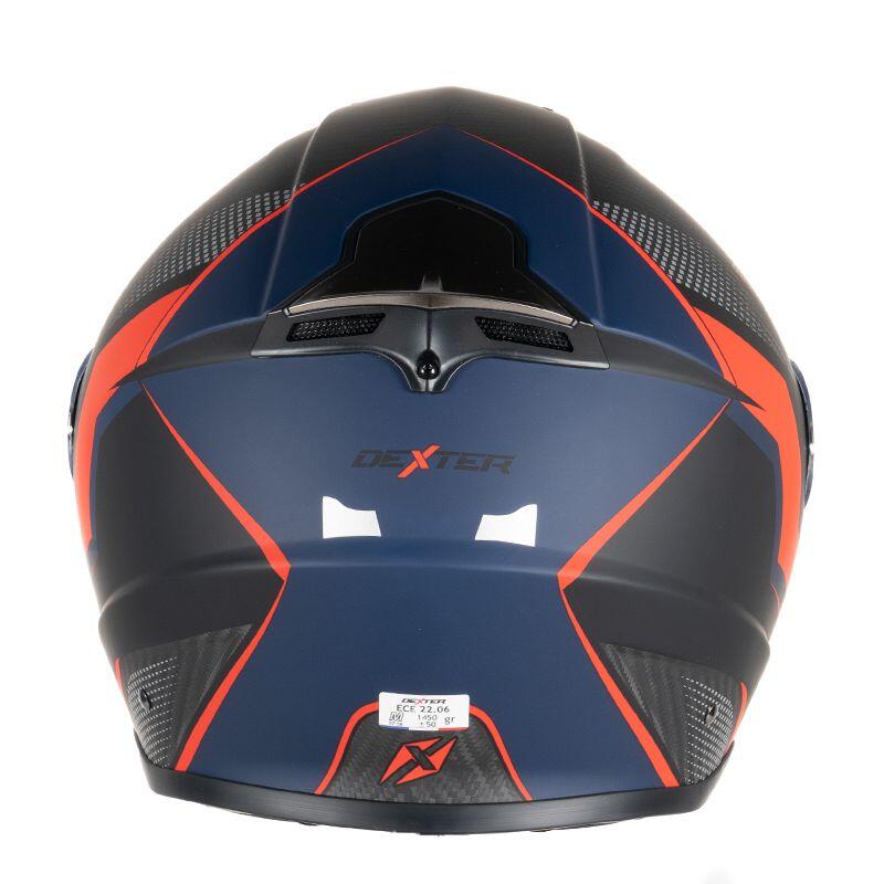 Casque CONTINENTAL CARBON DECAL MATT 22.06 Adulte Carbon Bleu/Rouge Matt Dexter