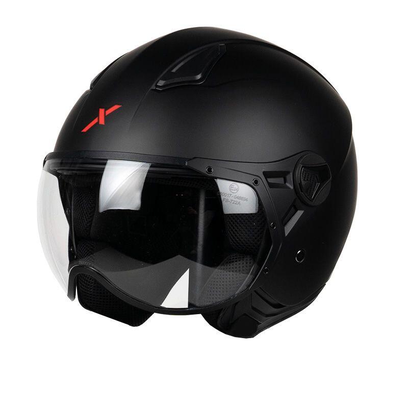 Motoblouz - Helios Adulte Noir Mat Dexter - Casque - Noir - S - Decathlon
