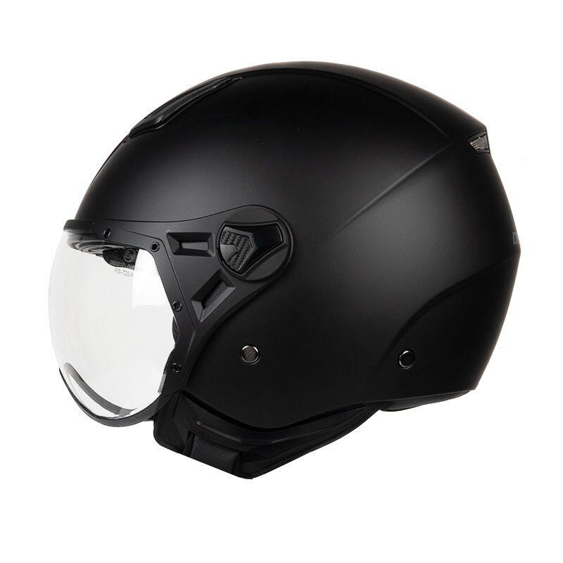 MOTOBLOUZ Casque JET HELIOS Black Mat pour Scooter Vélo Trottinette 2/7