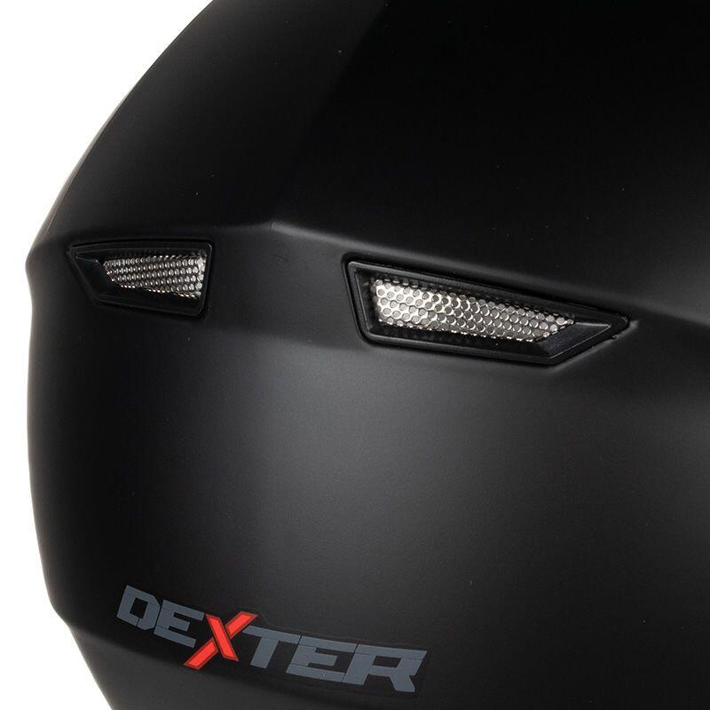 MOTOBLOUZ Casque JET HELIOS Black Mat pour Scooter Vélo Trottinette 5/7