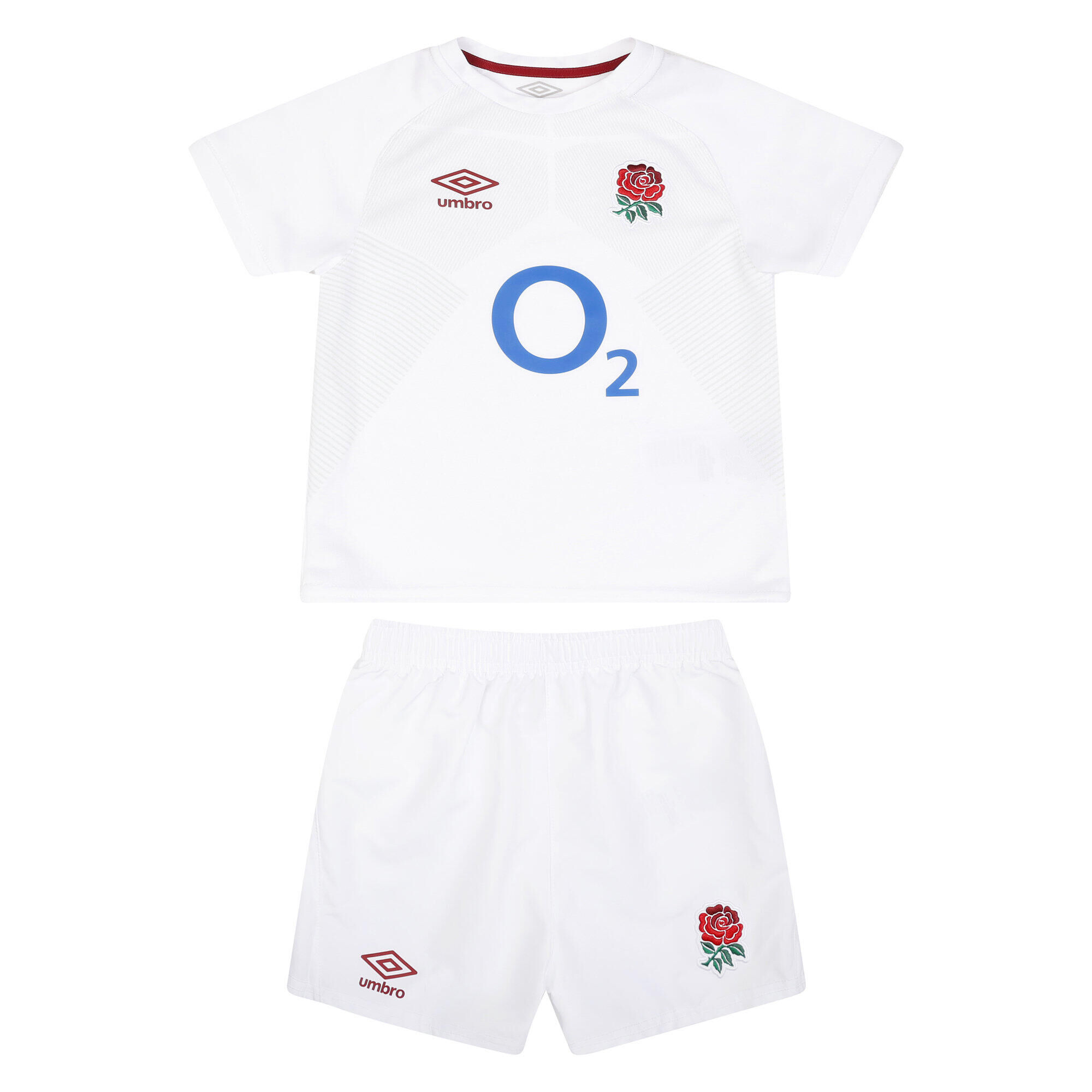 UMBRO Childrens/Kids 23/24 England Rugby Replica Home Kit (White)