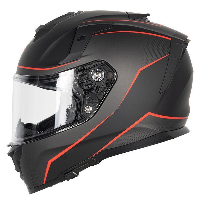MOTOBLOUZ Casque Intégral MIRAGE BLACK/RED Black/Grey/Red | ECE 22.06 4/7