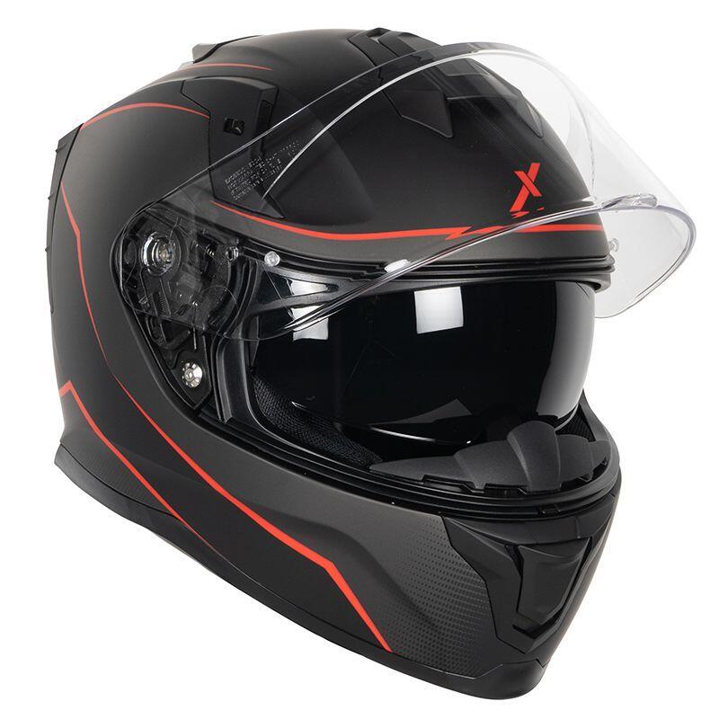 Casque MIRAGE BLACK/RED Adulte Noir/Gris/Rouge Dexter